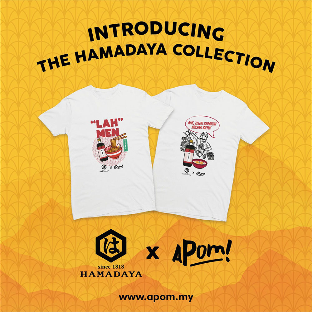 Hamadaya And APOM Unveil Exquisite Limited Edition T-Shirts Celebrating Malaysians’ Passion For Japanese Cuisine!