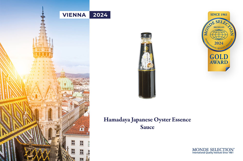 Honoured with the Monde Selection Gold Quality Award for 2024